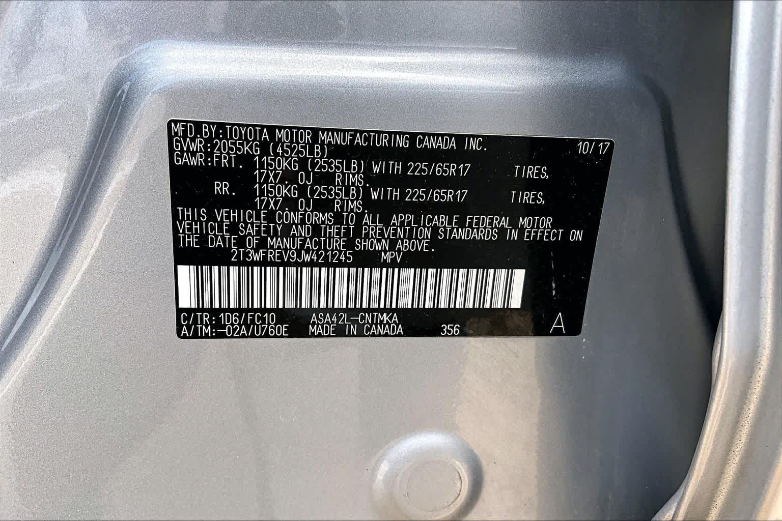2018 Toyota RAV4 XLE Silver Sky Metallic at Group 1 Toyota Southwest