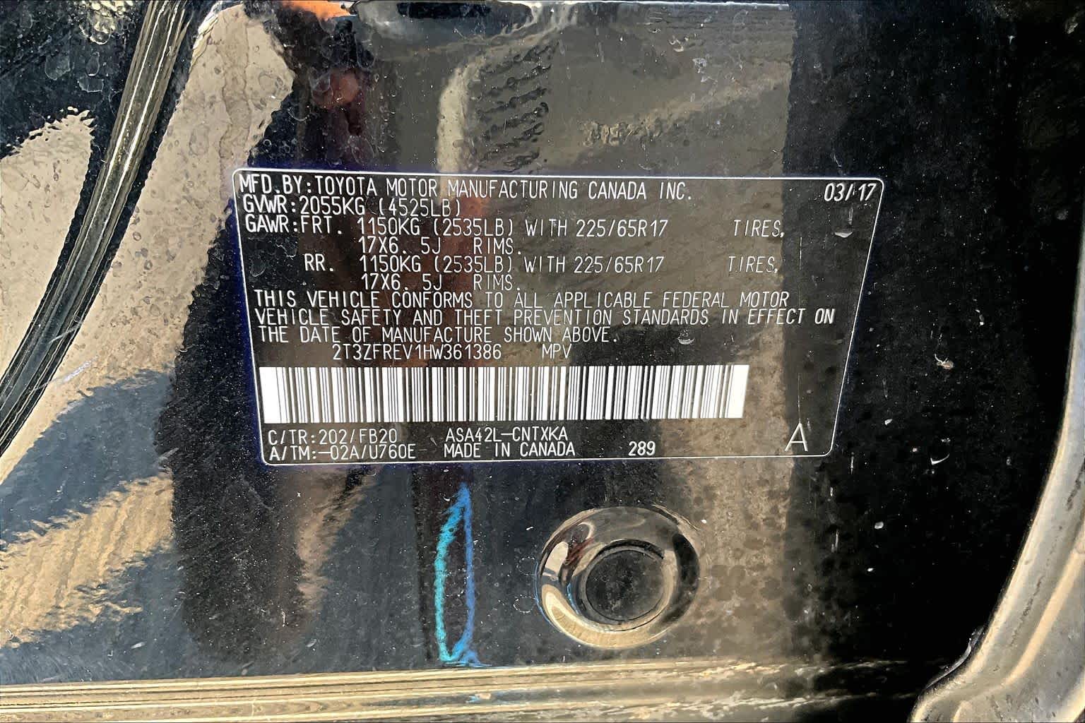 2017 Toyota RAV4 LE Black at Lexus of Clear Lake