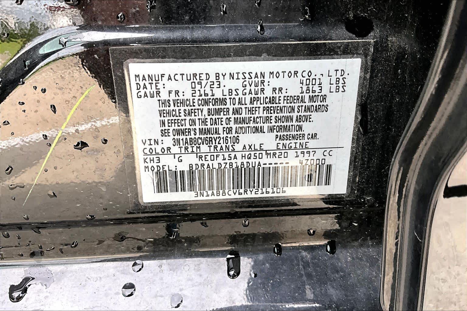 2024 Nissan Sentra SV Super Black at Lone Star Chevrolet