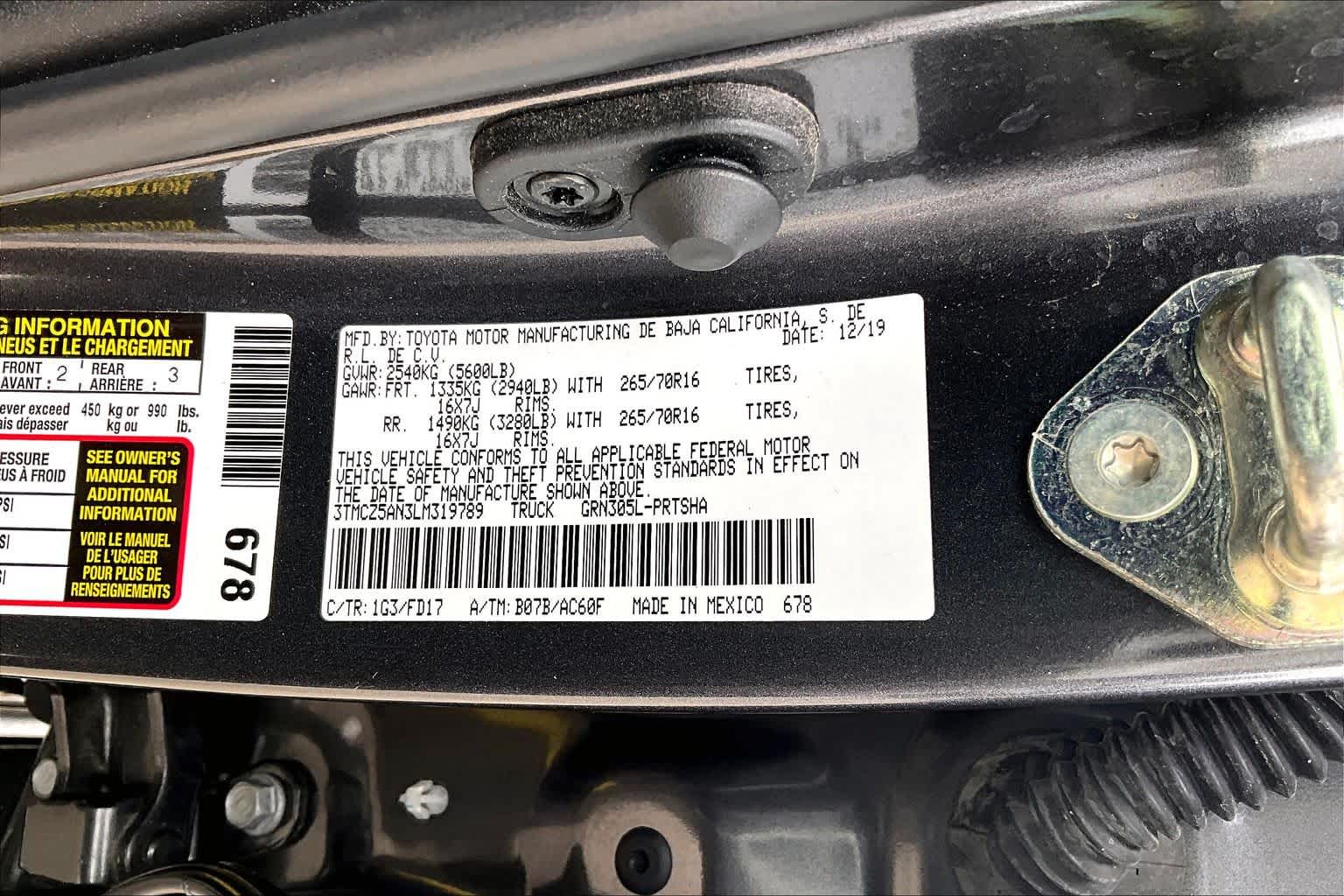 2020 Toyota Tacoma TRD Off Road Magnetic Gray Metallic at Group 1 Toyota Southwest