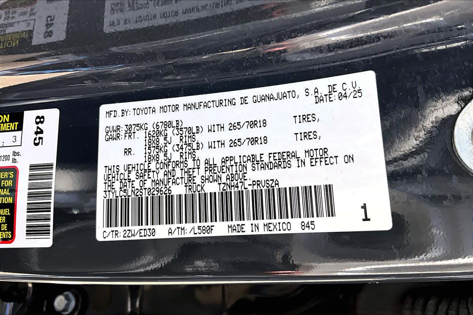 2025 Toyota Tacoma TRD Pro Hybrid Underground w/Black Roof at Group 1 Toyota Southwest