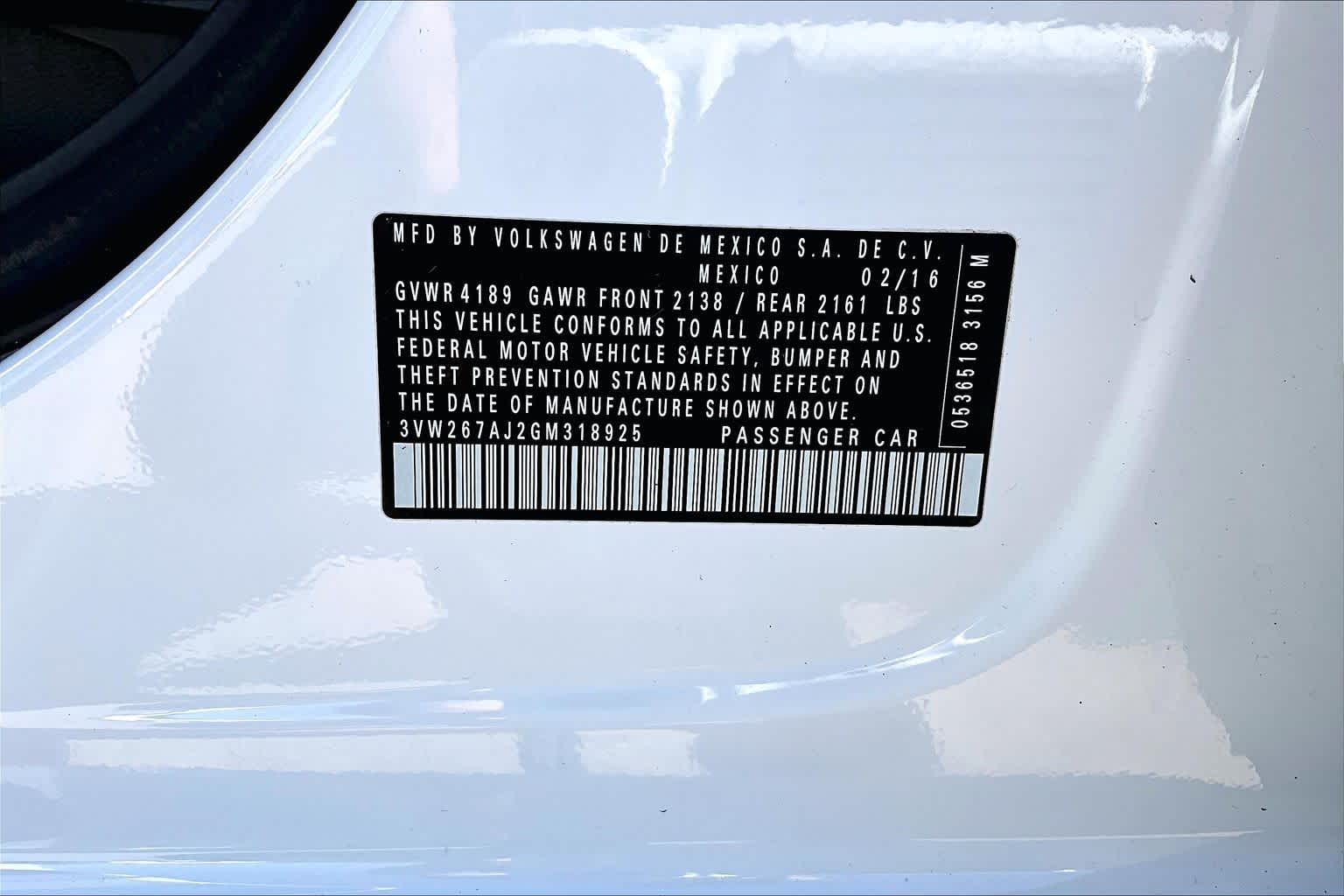 2016 Volkswagen Jetta 1.4T S Pure White at HGreg Houston