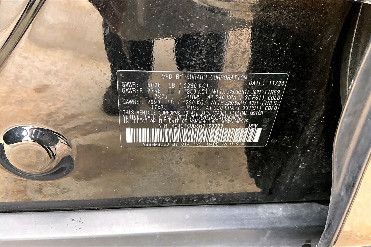 2022 Subaru Outback Wilderness Crystal Black Silica at HGreg Houston