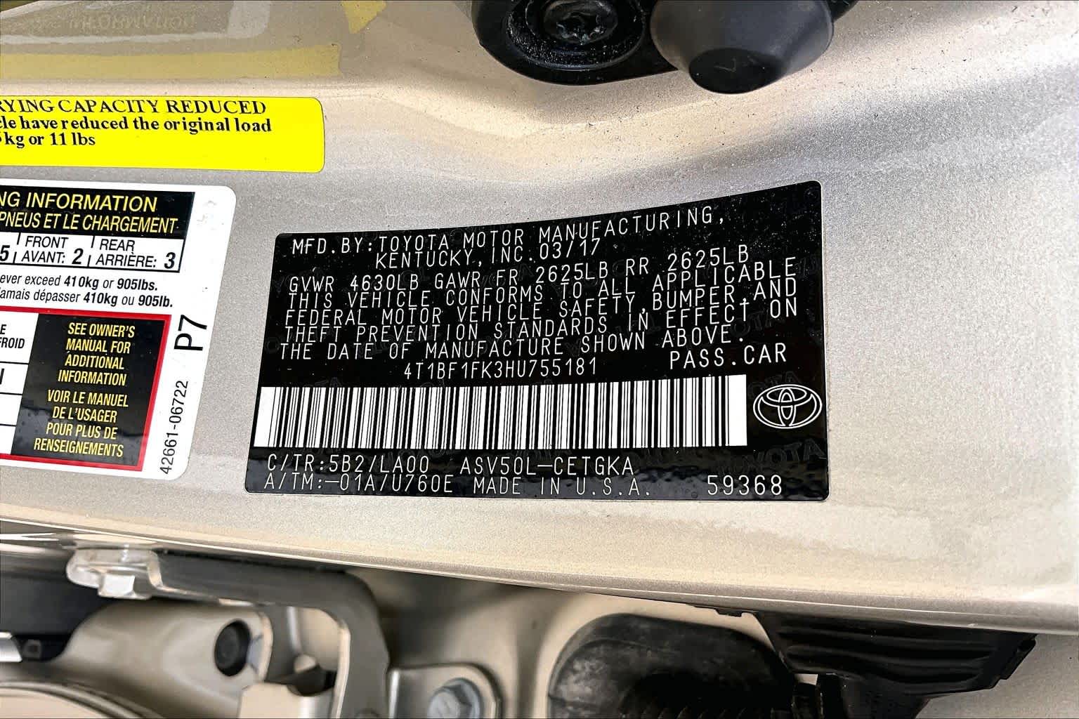 2017 Toyota Camry XSE Creme Brulee Mica at Group 1 Toyota Southwest
