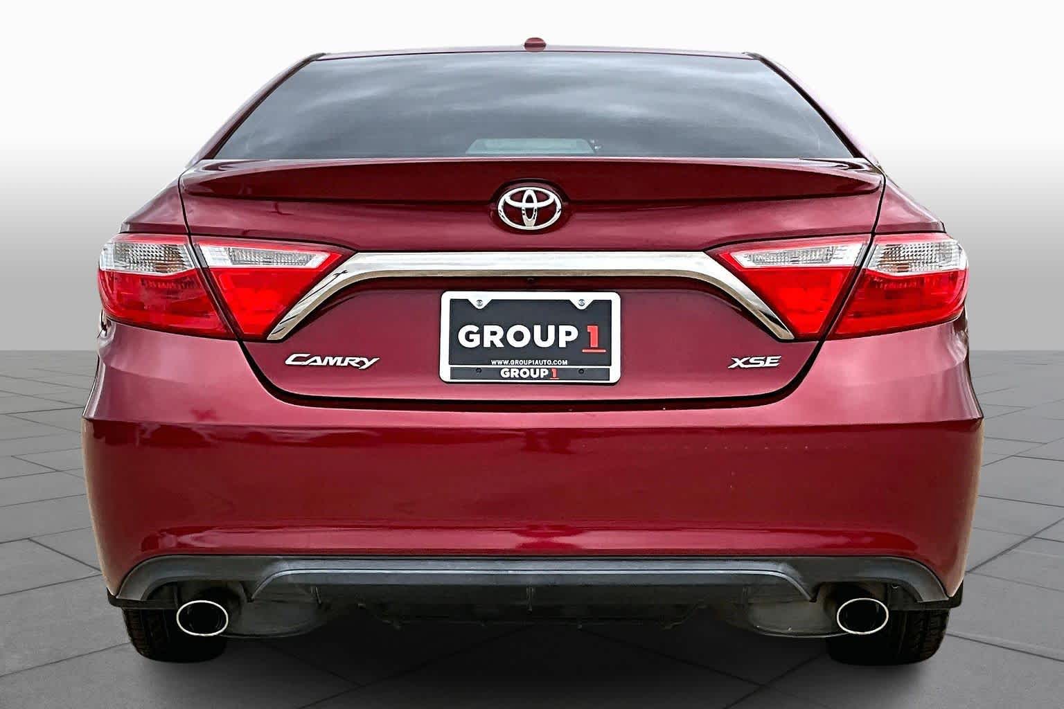 2015 Toyota Camry XSE Ruby Flare Pearl at AutoNation Toyota Gulf Fwy