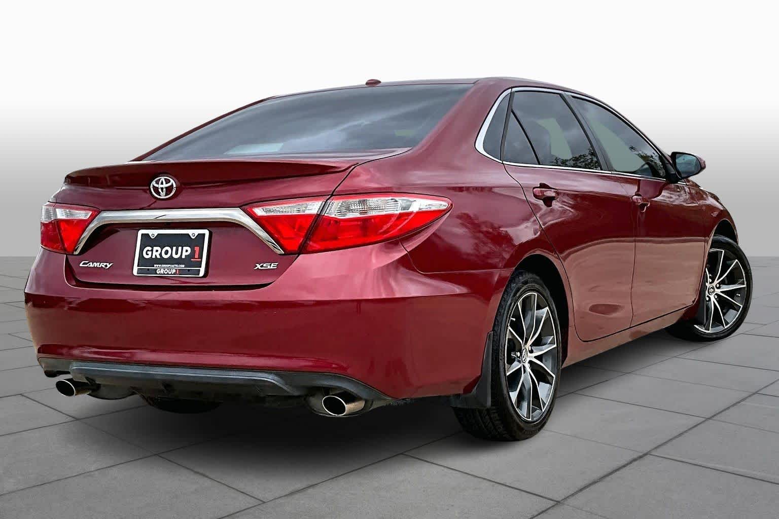 2015 Toyota Camry XSE Ruby Flare Pearl at AutoNation Toyota Gulf Fwy
