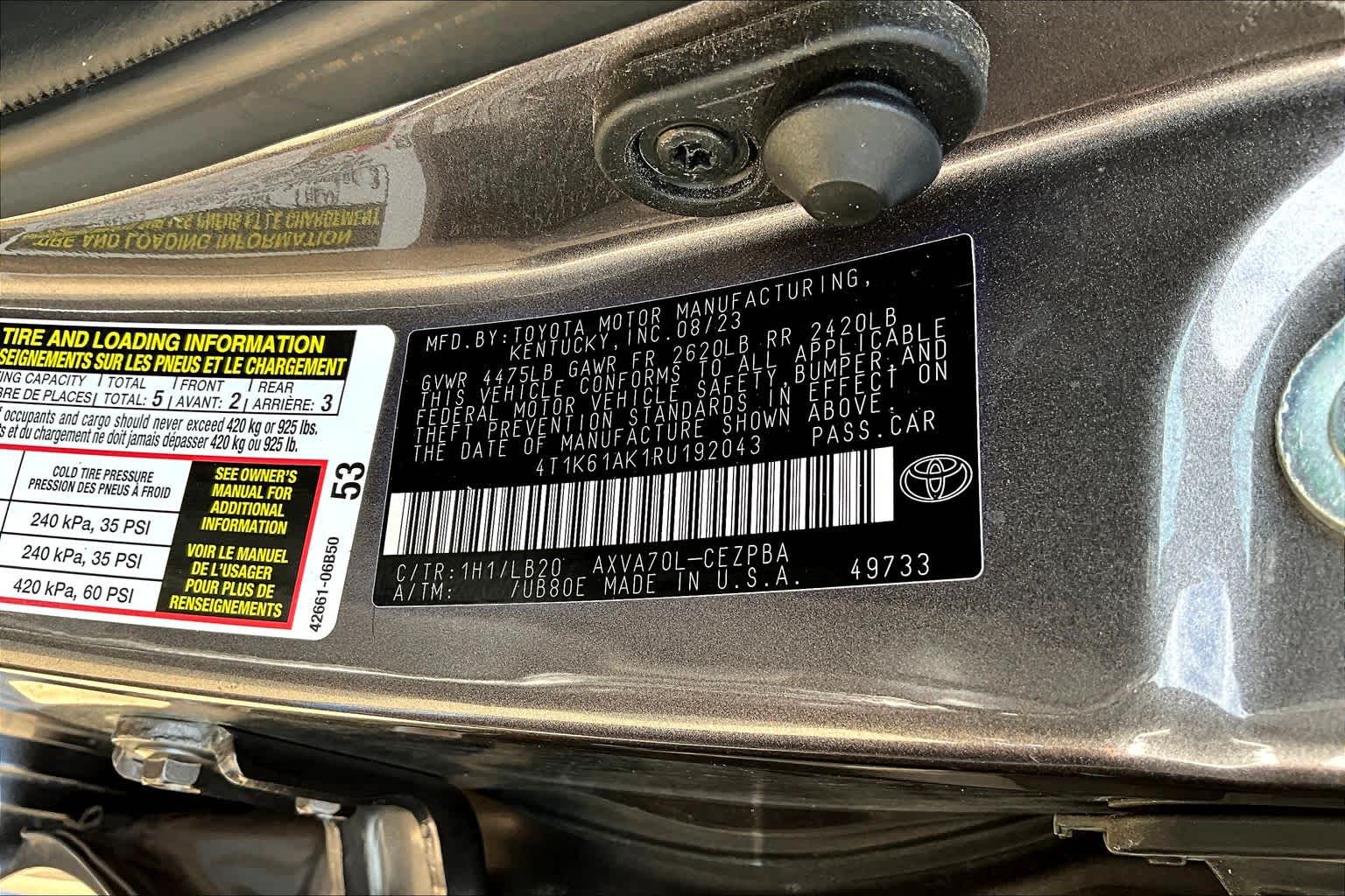 2024 Toyota Camry XSE Predawn Gray Mica at Texan GMC Buick