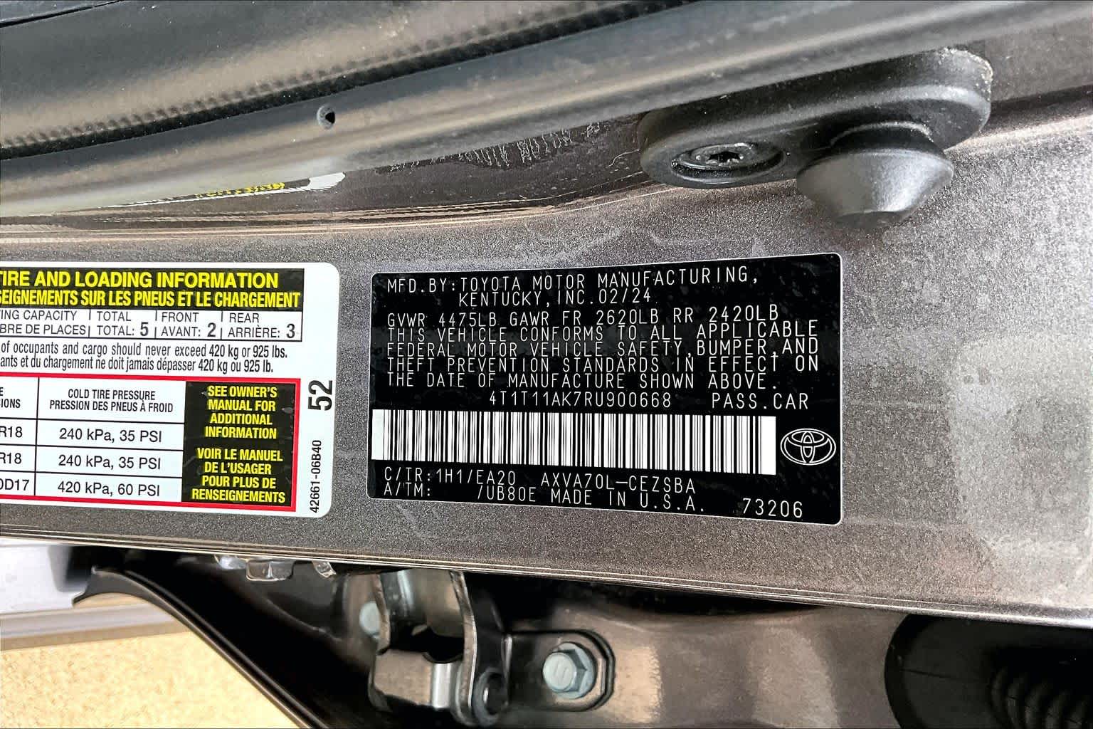 2024 Toyota Camry SE Predawn Gray Mica at Texan GMC Buick
