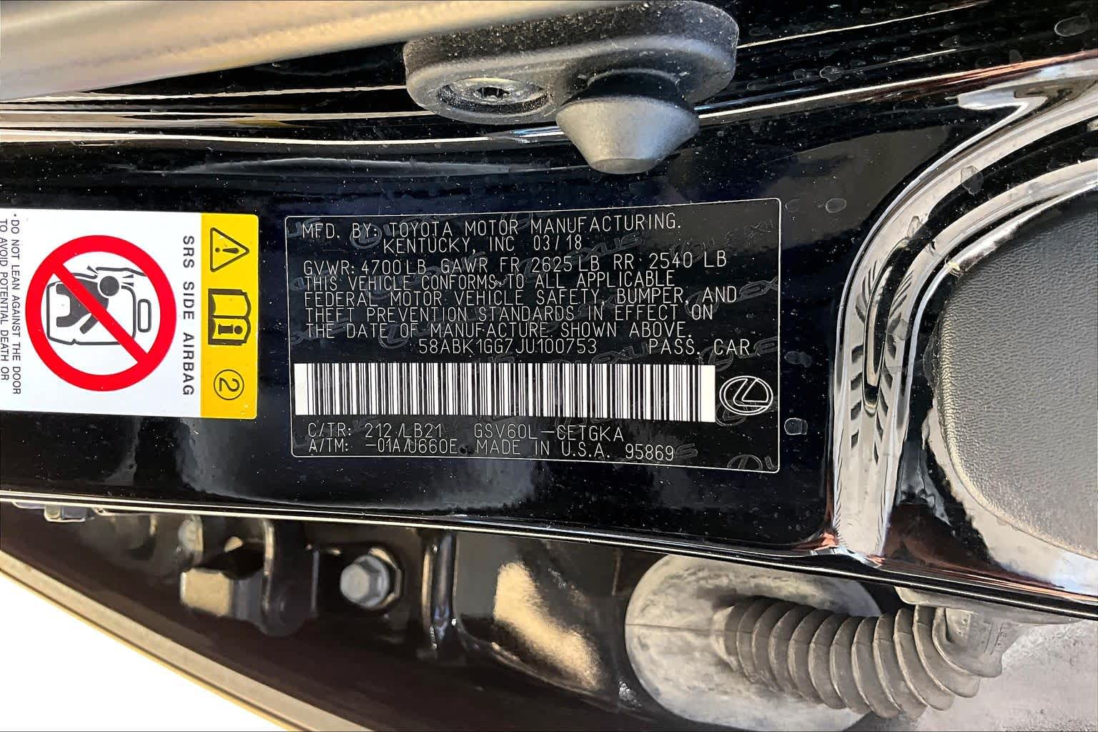 2018 Lexus ES 350  Obsidian at Lexus Southwest Houston