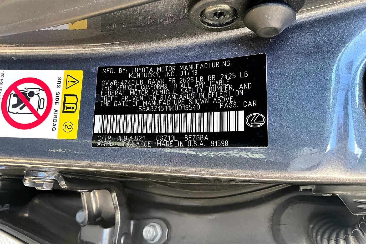 2019 Lexus ES 350 photo 37 of 37