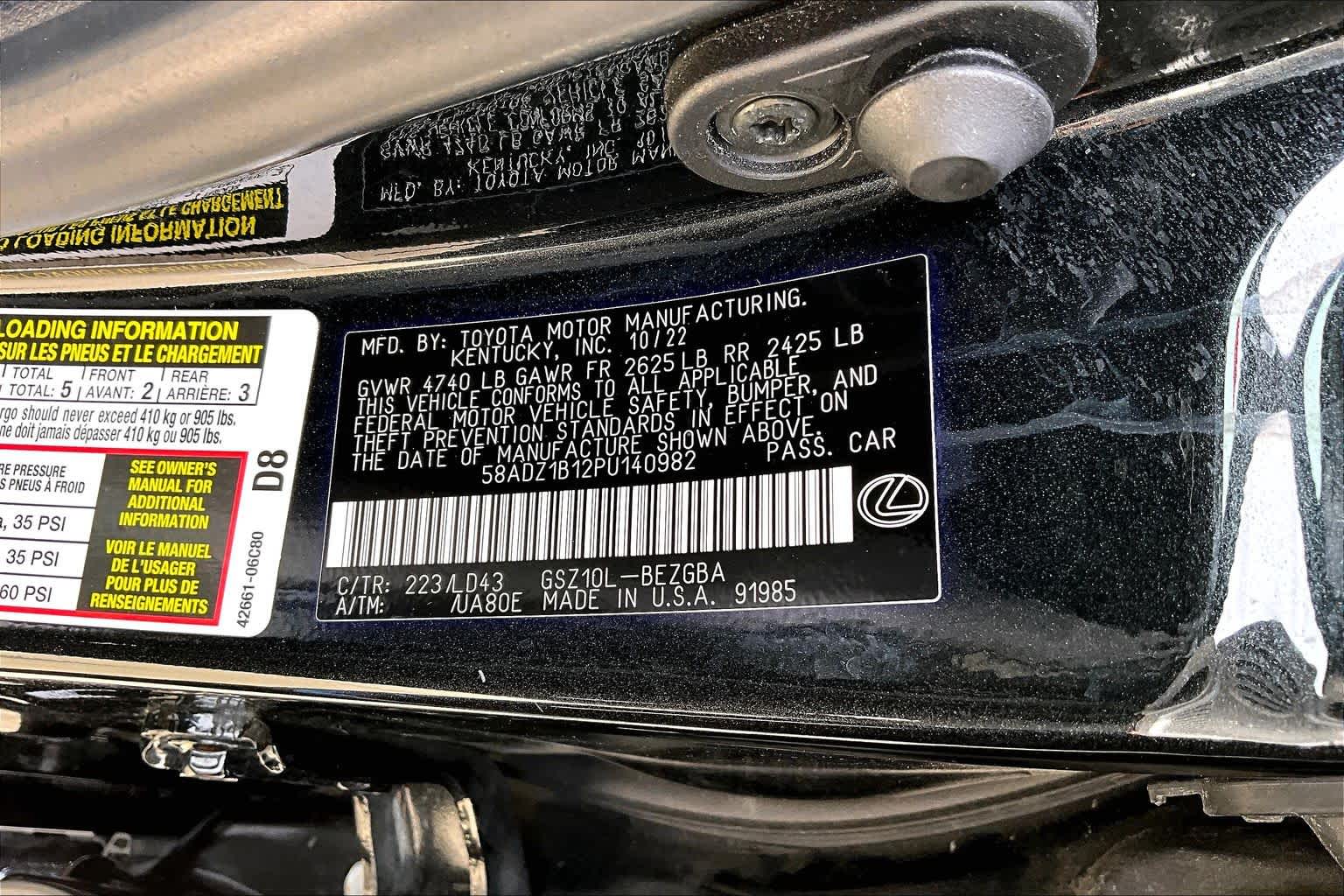 2023 Lexus ES 350 photo 36 of 36