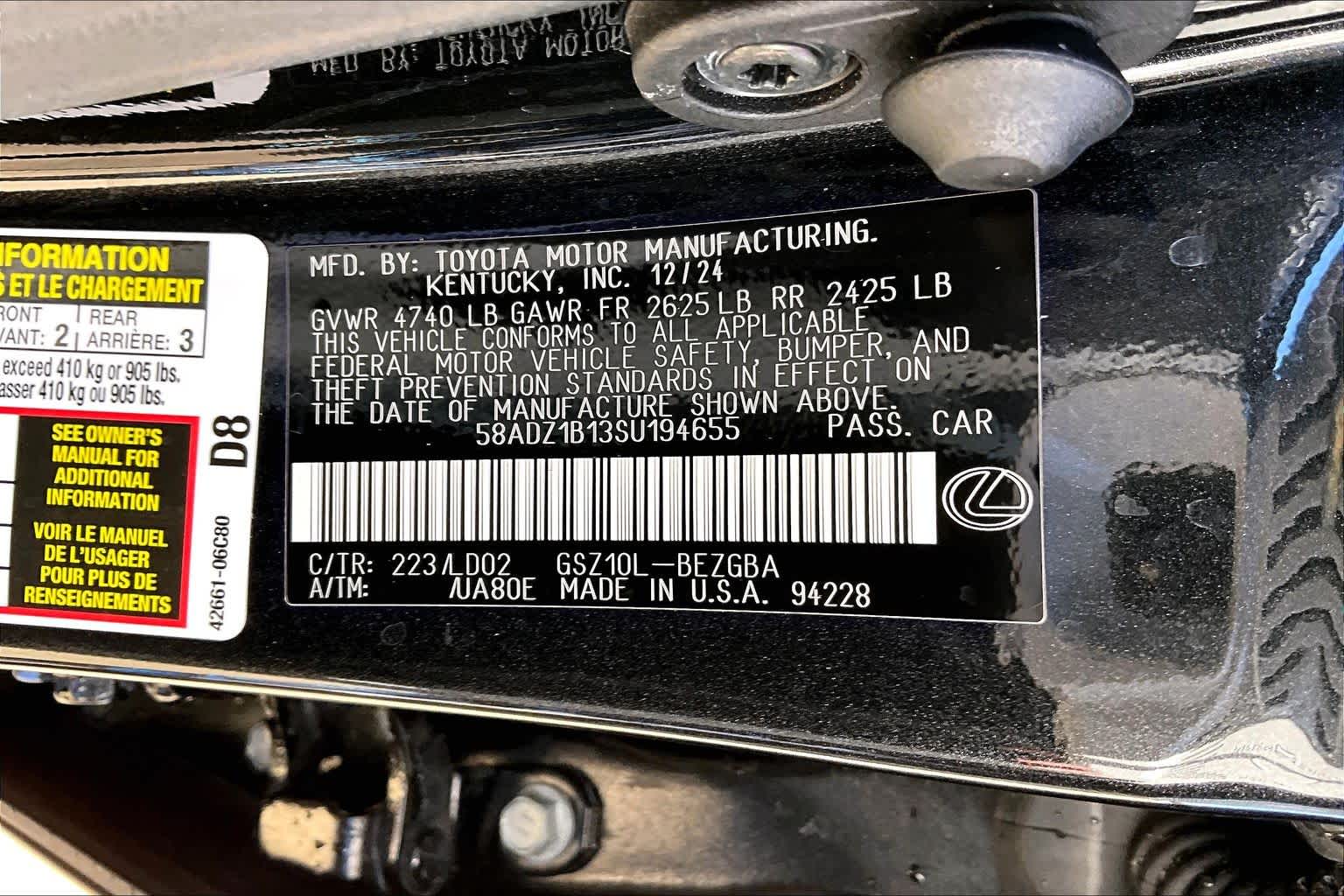 2025 Lexus ES  Caviar at Lexus Southwest Houston