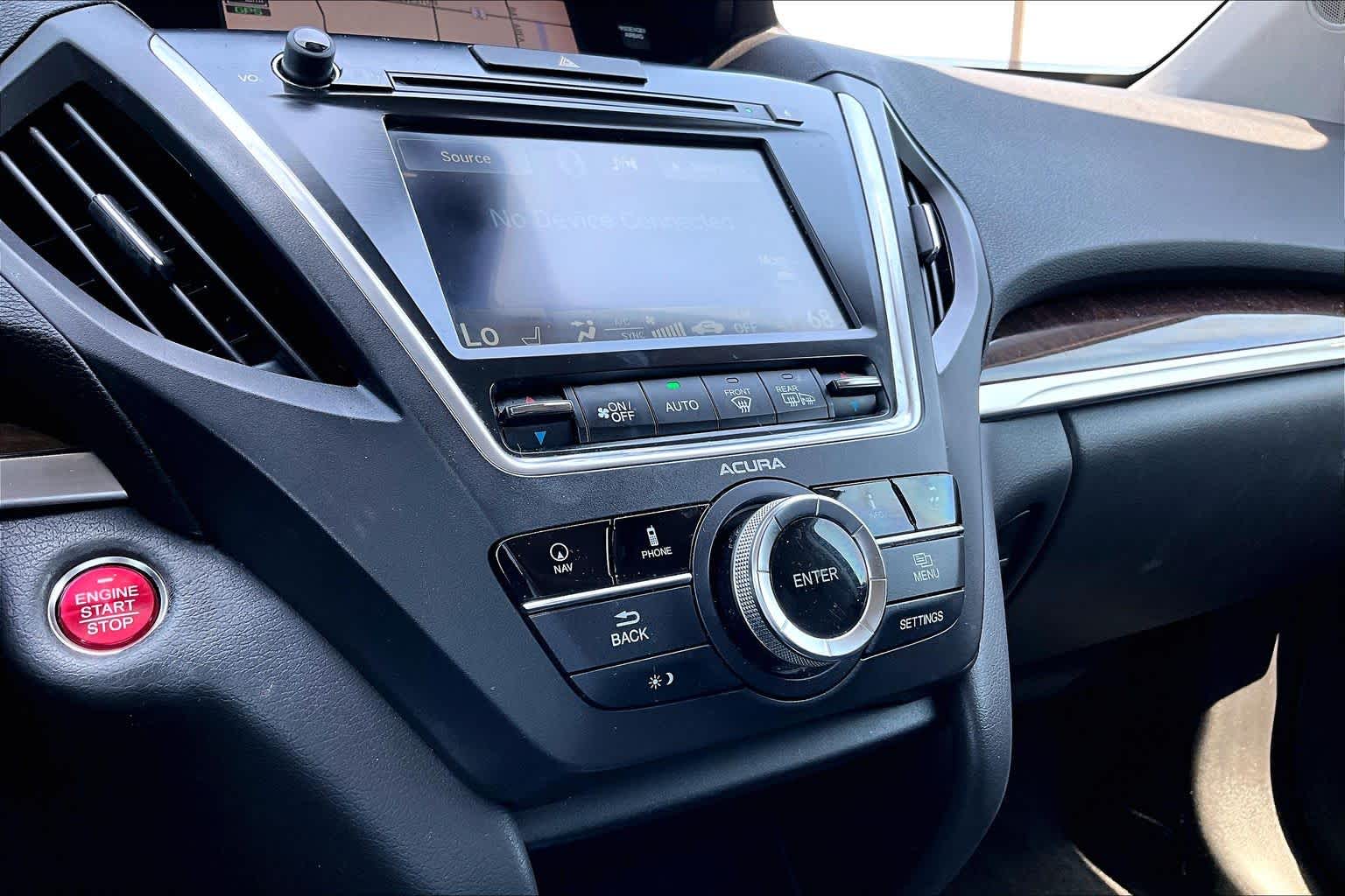 2017 Acura MDX w/Technology Pkg Black Copper Pearl at Tomball Ford