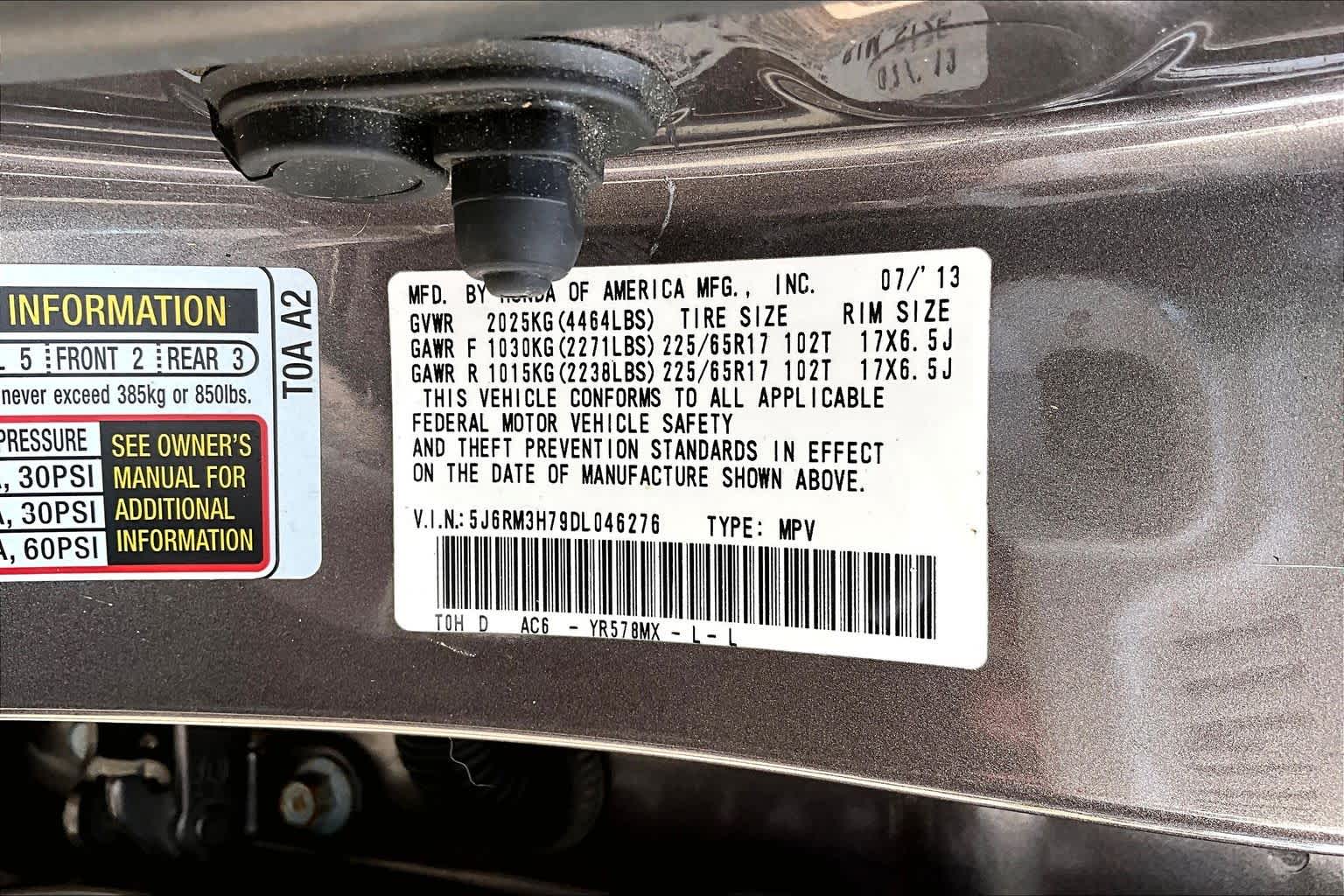 2013 Honda CR-V EX-L Kona Coffee Metallic at Superior Kia