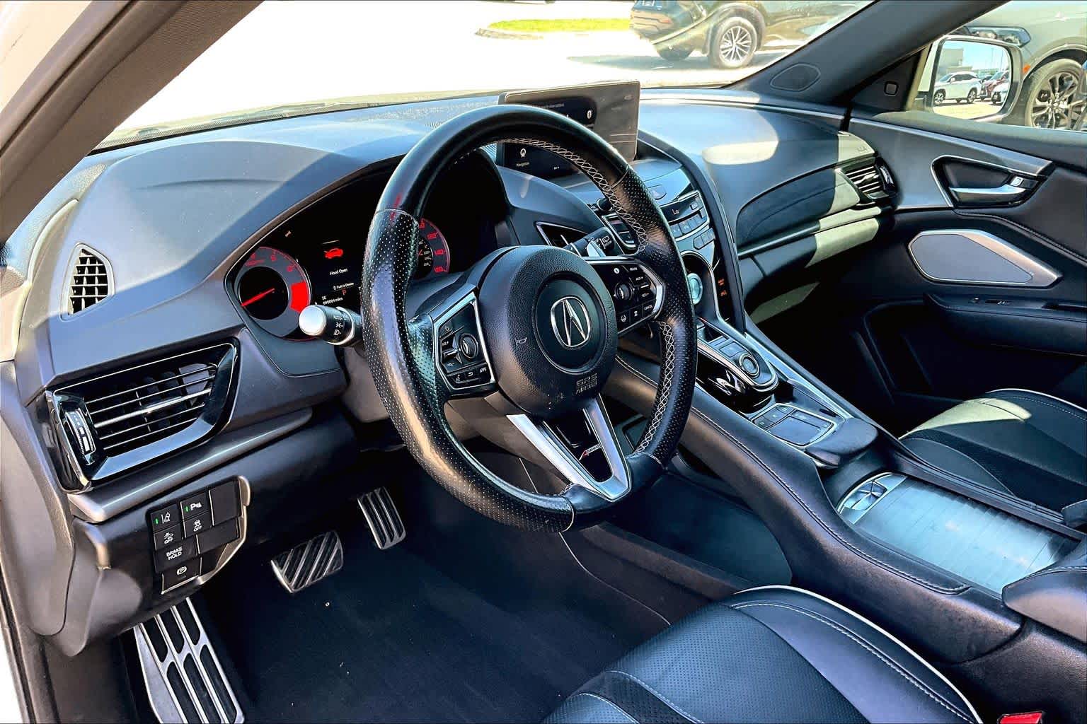 2021 Acura RDX w/A-Spec Package Platinum White Pearl at AutoNation USA Katy