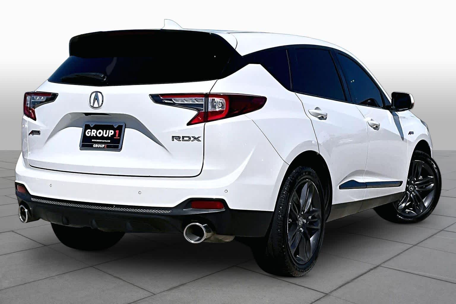 2021 Acura RDX w/A-Spec Package Platinum White Pearl at AutoNation USA Katy