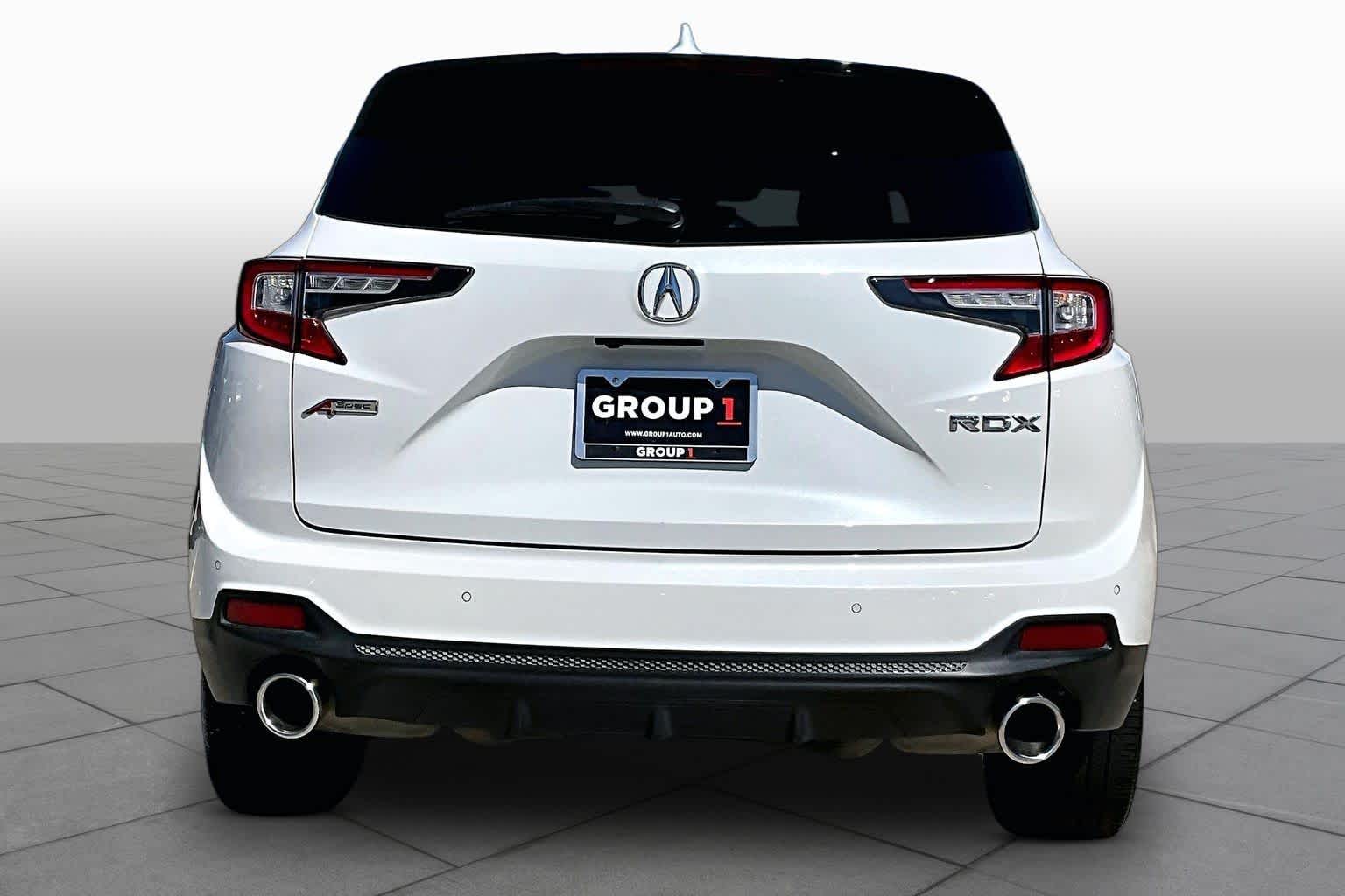 2021 Acura RDX w/A-Spec Package Platinum White Pearl at AutoNation USA Katy