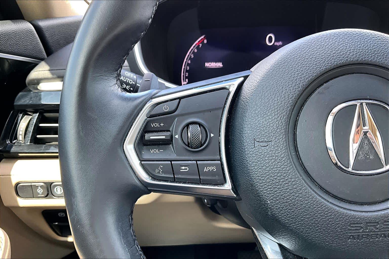 2024 Acura MDX w/Technology Package Platinum White Pearl at AutoNation Chrysler Jeep Dodge Ram Spring