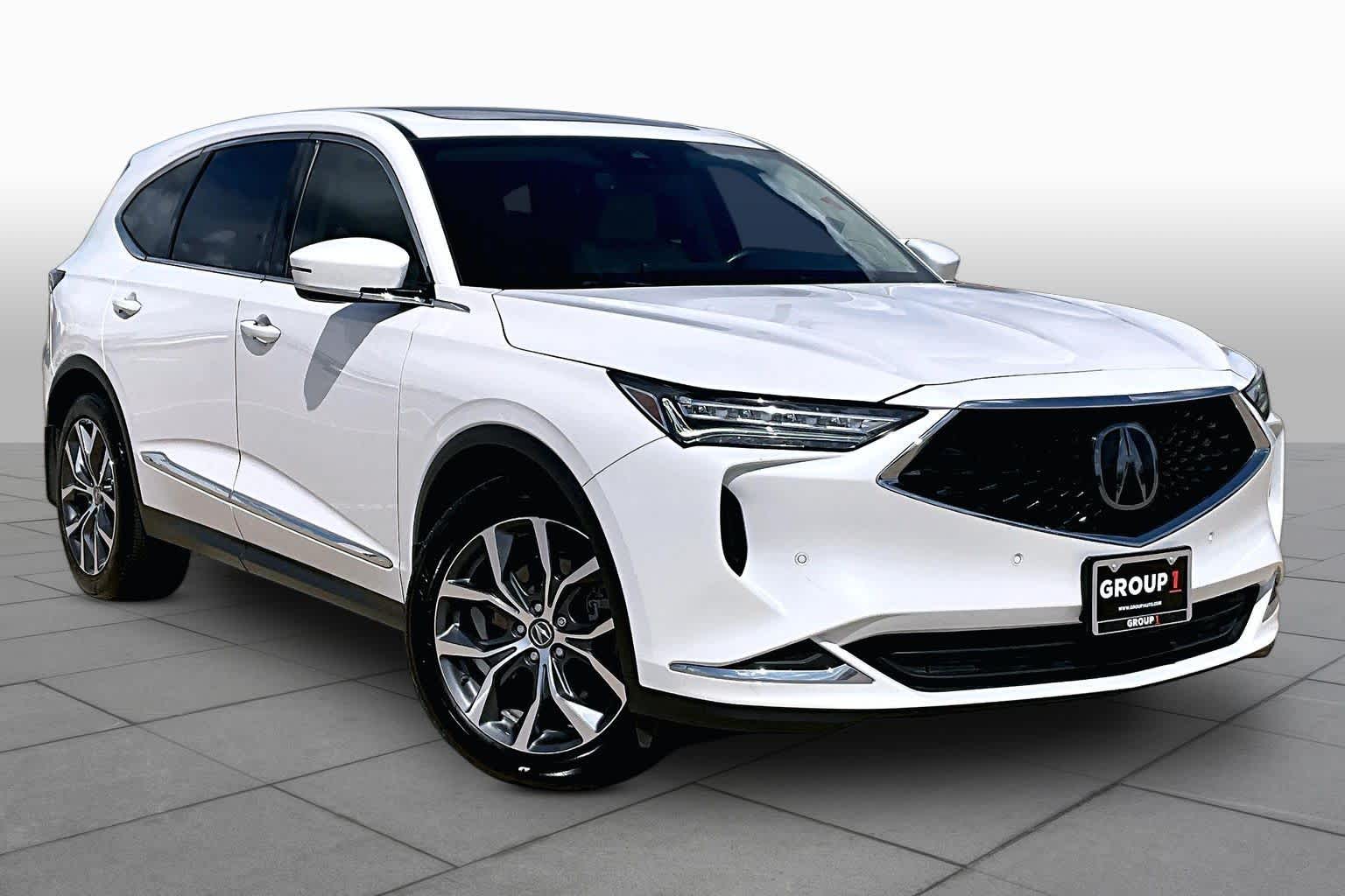 2024 Acura MDX w/Technology Package Platinum White Pearl at AutoNation Chrysler Jeep Dodge Ram Spring