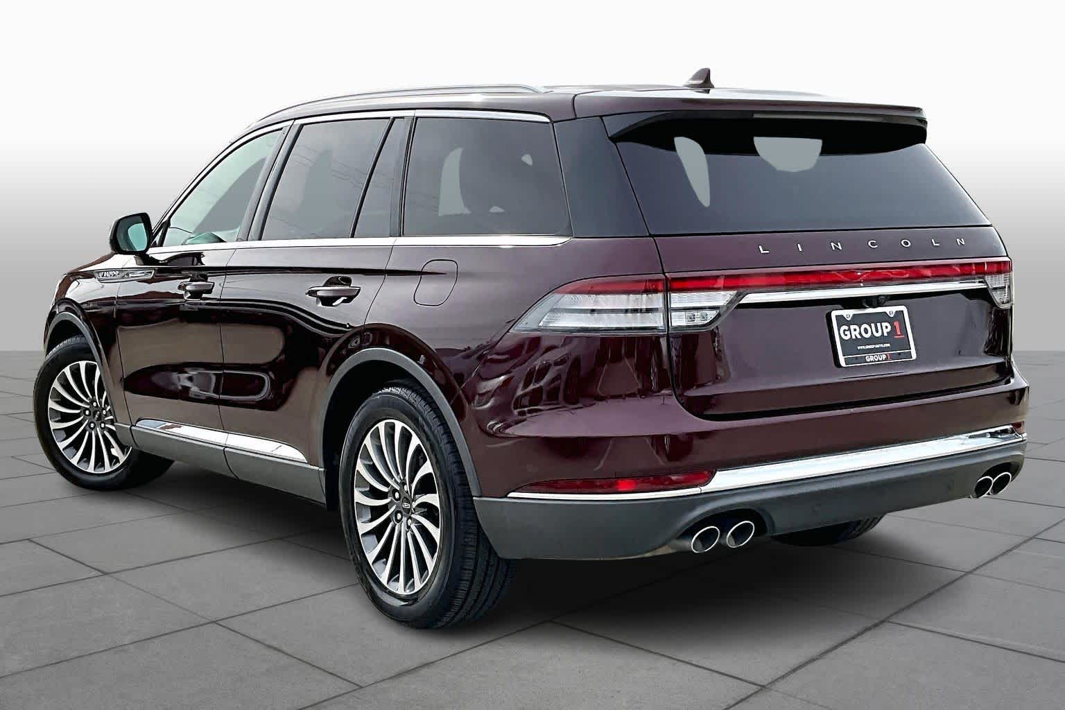 2020 Lincoln Aviator Reserve Burgundy Velvet Metallic Tinted Clearcoat at Mercedes-Benz of Houston North
