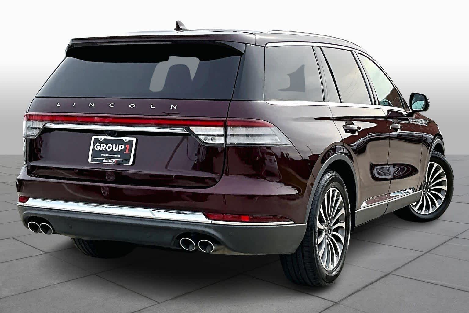 2020 Lincoln Aviator Reserve Burgundy Velvet Metallic Tinted Clearcoat at Mercedes-Benz of Houston North