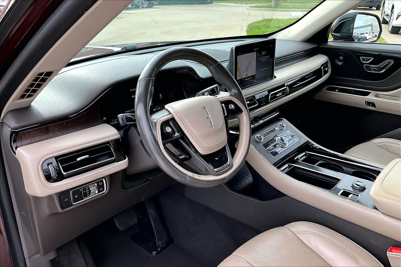 2020 Lincoln Aviator Reserve Burgundy Velvet Metallic Tinted Clearcoat at Mercedes-Benz of Houston North