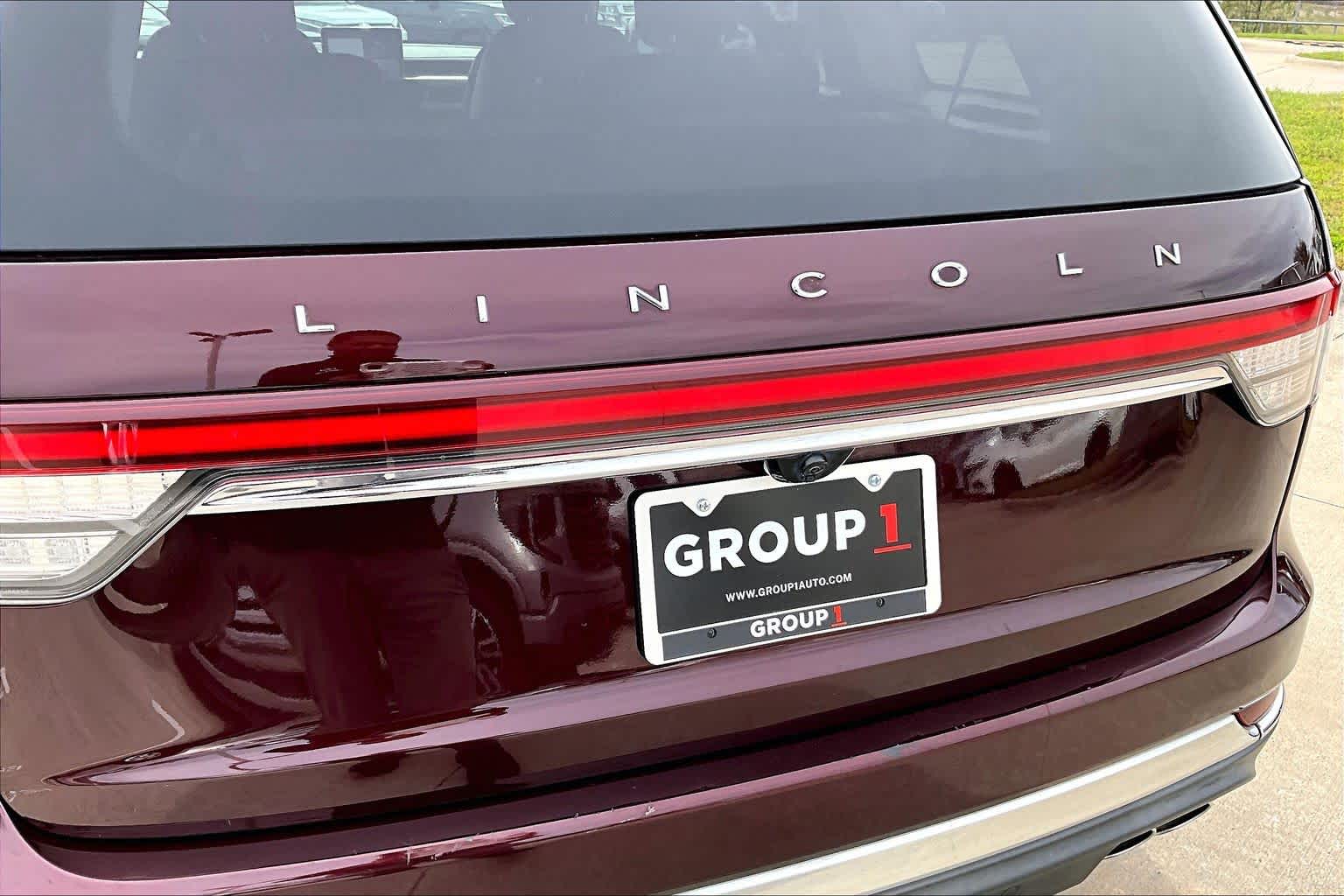 2020 Lincoln Aviator Reserve Burgundy Velvet Metallic Tinted Clearcoat at Mercedes-Benz of Houston North