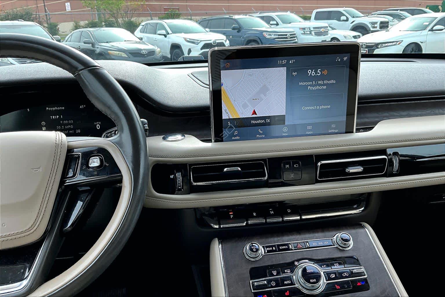 2020 Lincoln Aviator Reserve Burgundy Velvet Metallic Tinted Clearcoat at Mercedes-Benz of Houston North
