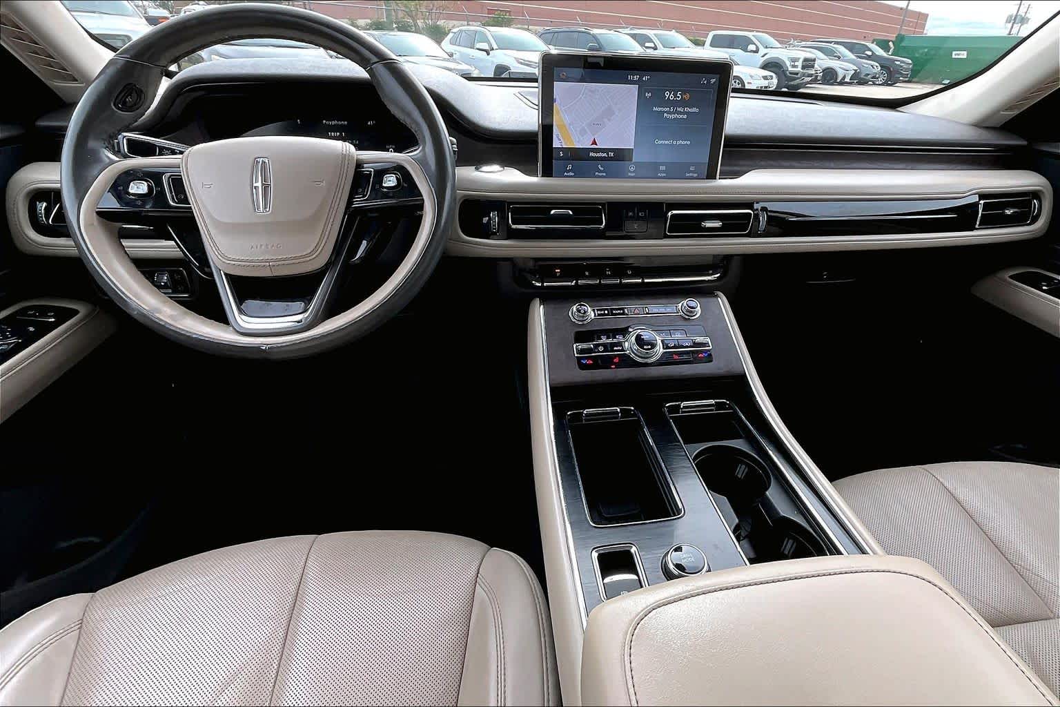 2020 Lincoln Aviator Reserve Burgundy Velvet Metallic Tinted Clearcoat at Mercedes-Benz of Houston North