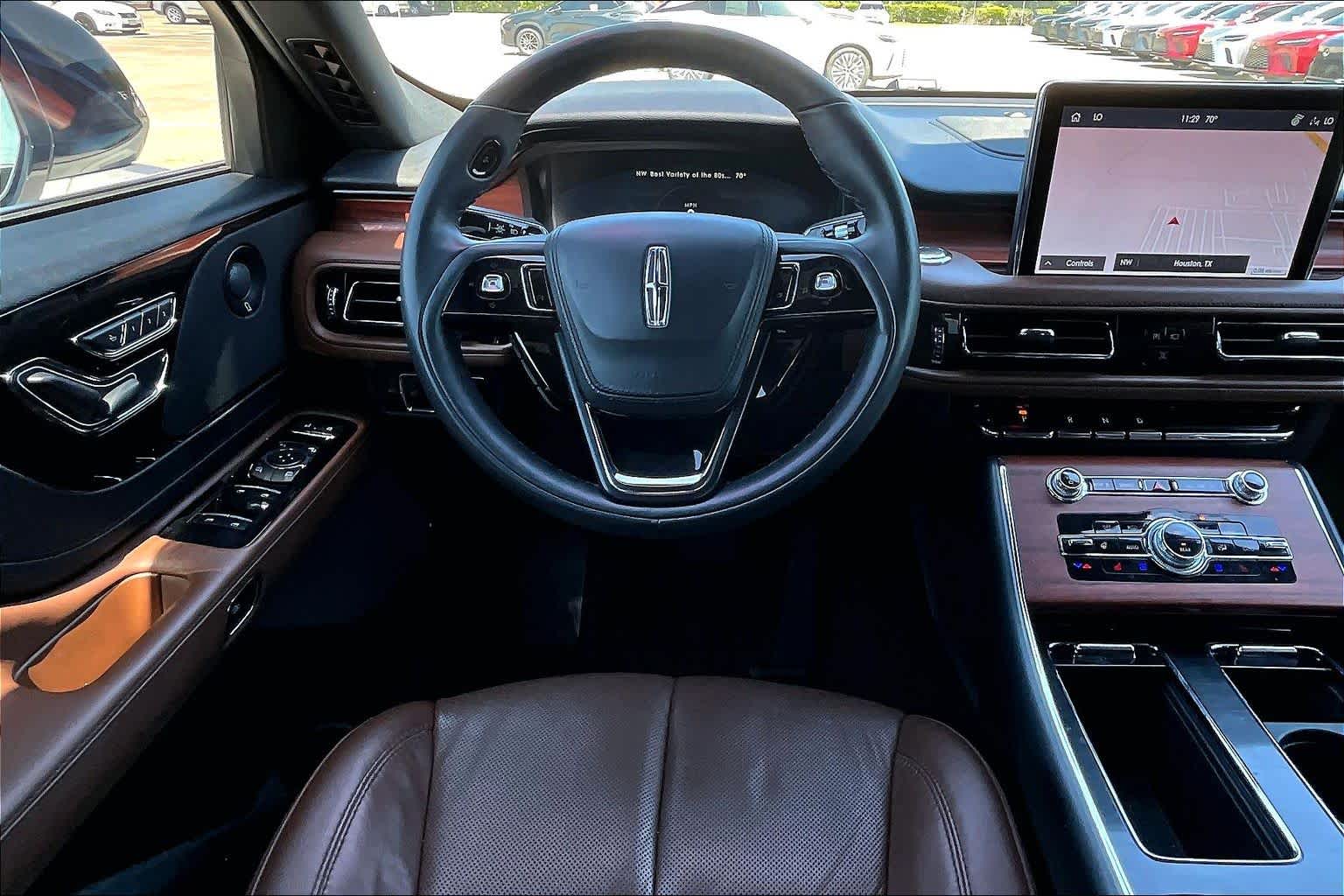 2024 Lincoln Aviator Reserve Pristine White Metallic Tri-Coat at Tomball Ford