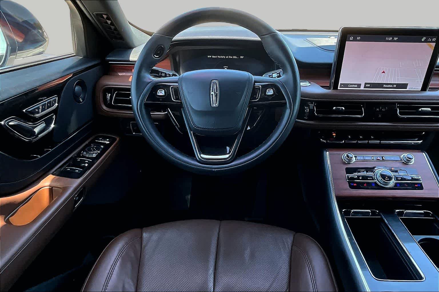 2024 Lincoln Aviator Reserve Pristine White Metallic Tri-Coat at Tomball Ford