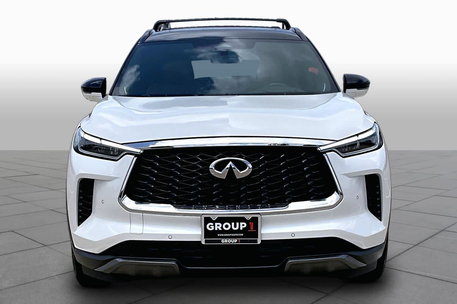 2025 INFINITI QX60 AUTOGRAPH Majestic White/Black Obsidian at AutoNation USA Katy
