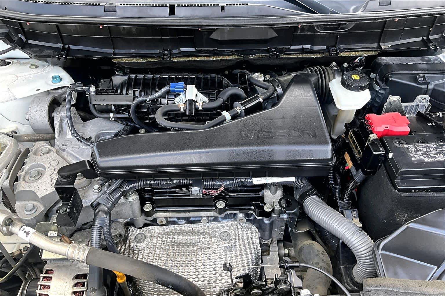2020 Nissan Rogue S Glacier White at Sterling McCall Nissan