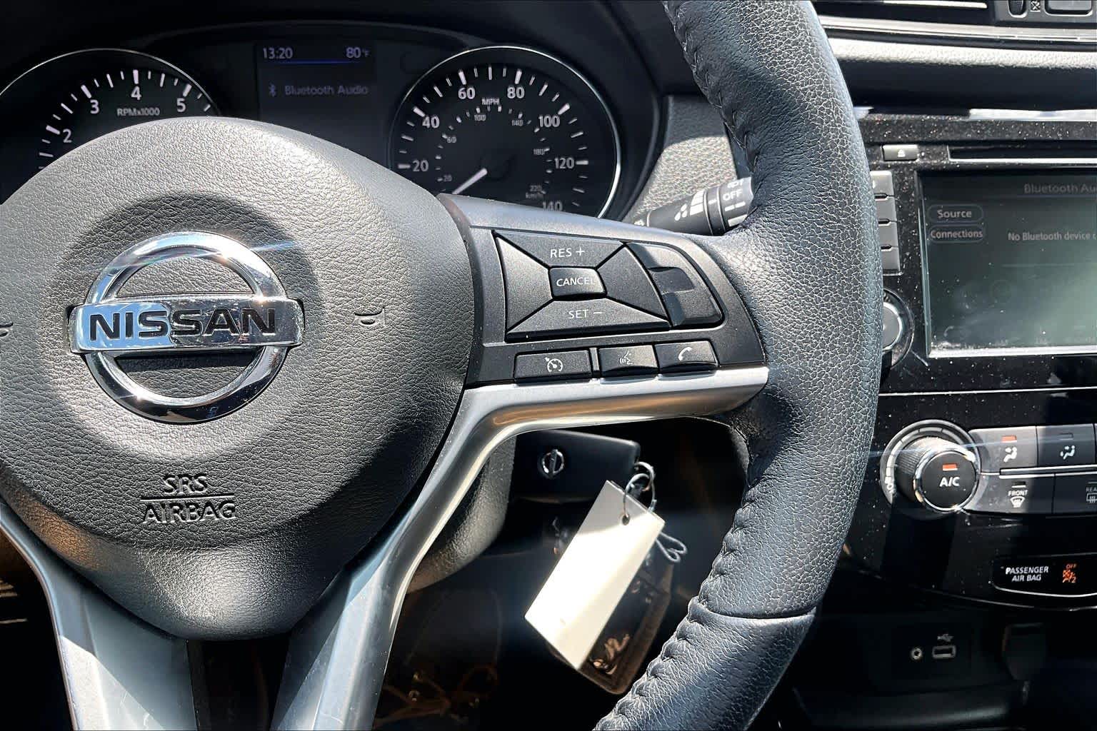 2020 Nissan Rogue S Glacier White at Sterling McCall Nissan