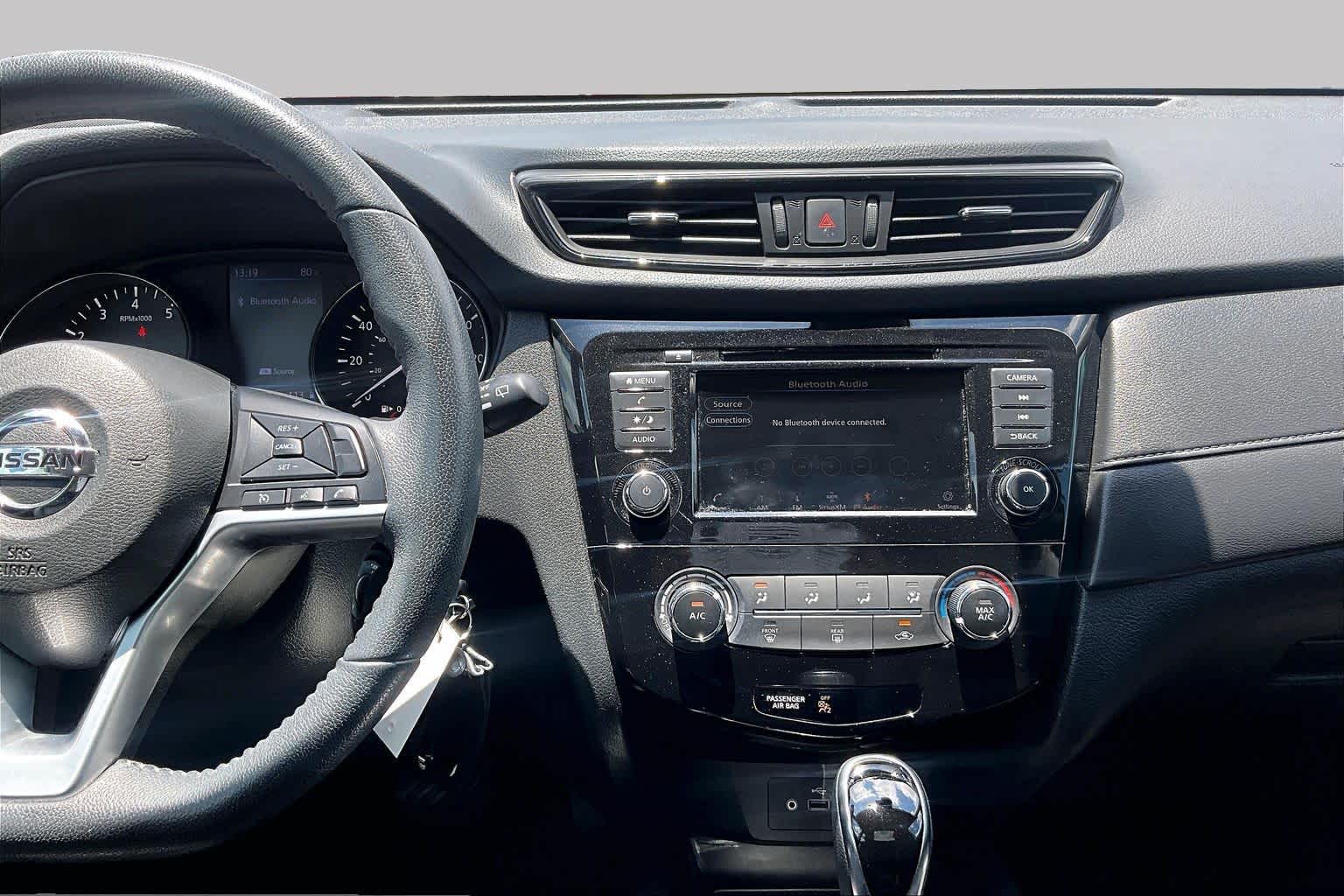 2020 Nissan Rogue S Glacier White at Sterling McCall Nissan