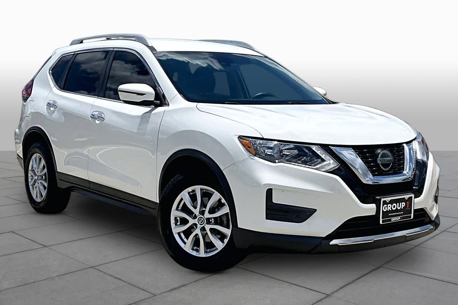 2020 Nissan Rogue S Glacier White at Sterling McCall Nissan