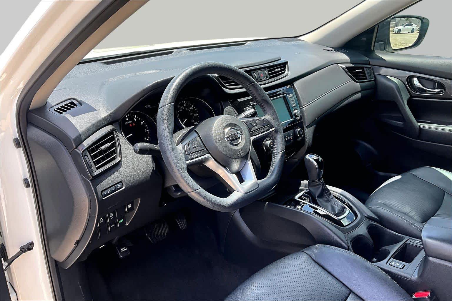 2020 Nissan Rogue S Glacier White at Sterling McCall Nissan
