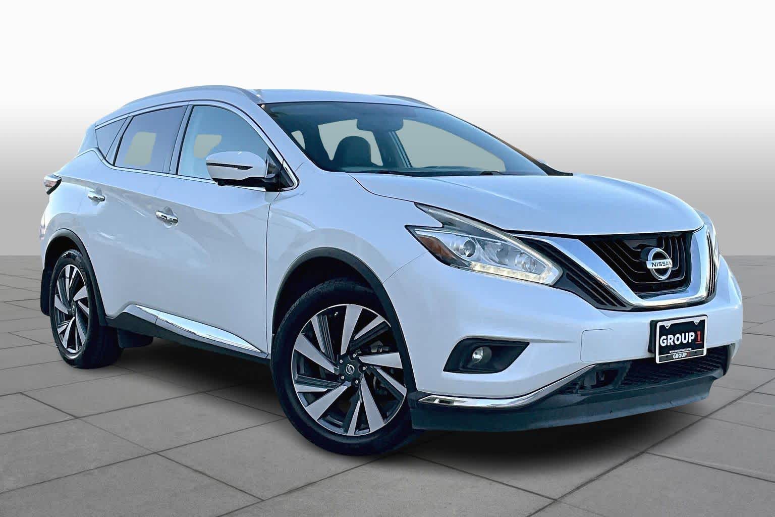 2018 Nissan Murano Platinum Pearl White at Texan GMC Buick
