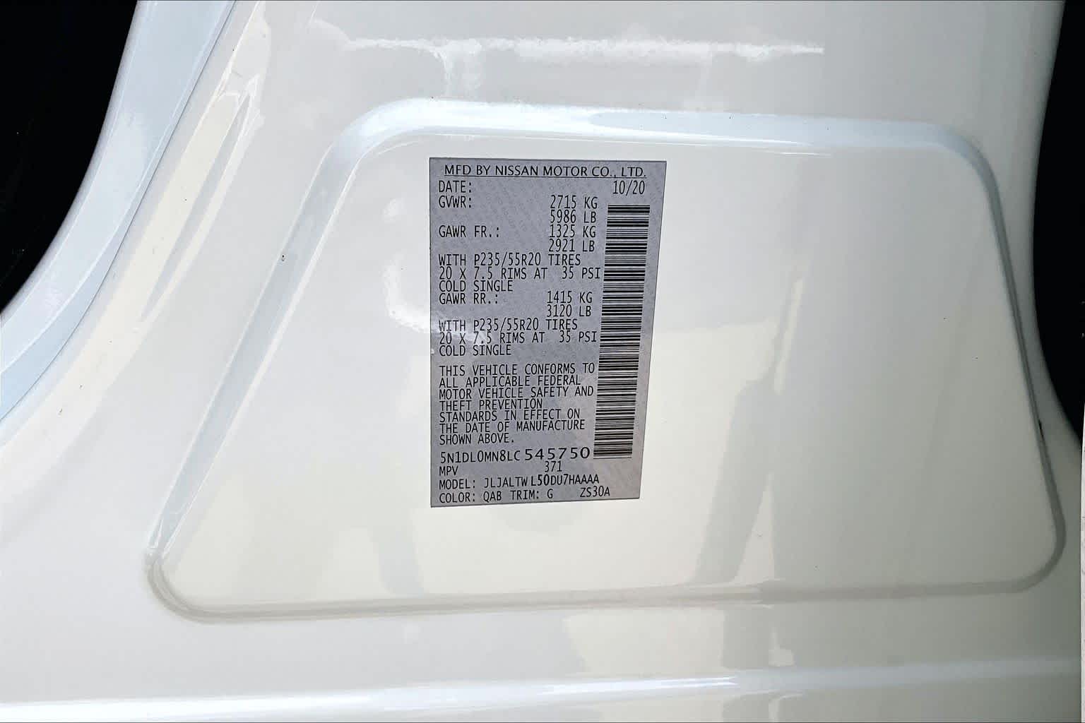 2020 INFINITI QX60 photo 34 of 34