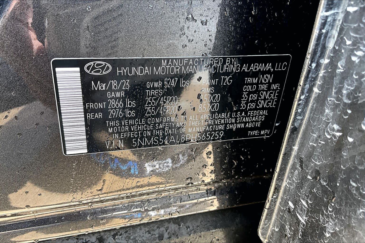 2023 Hyundai Santa Fe Calligraphy Portofino Gray at AutoNation USA Katy