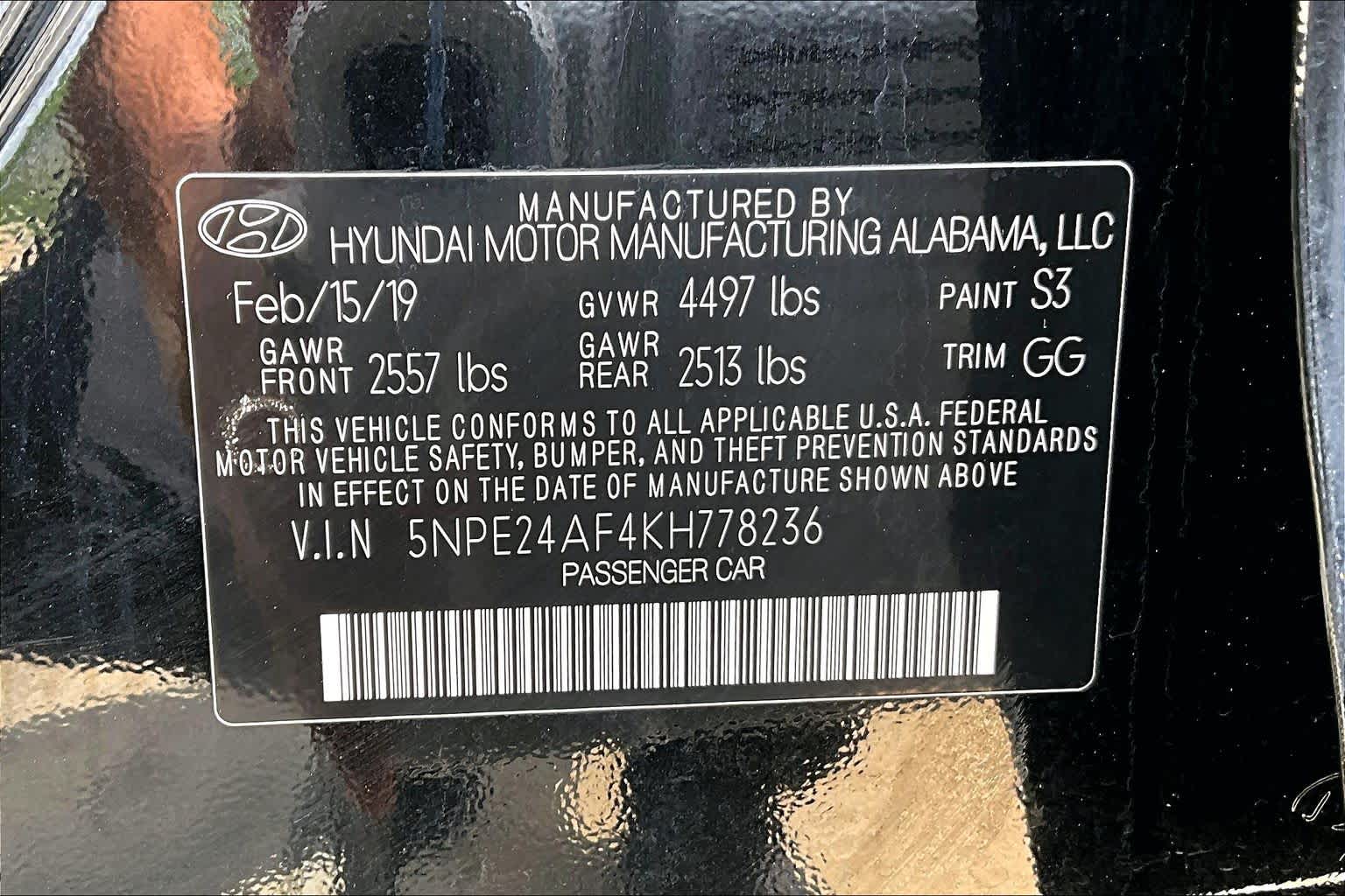 2019 Hyundai Sonata SE Phantom Black at HGreg Houston