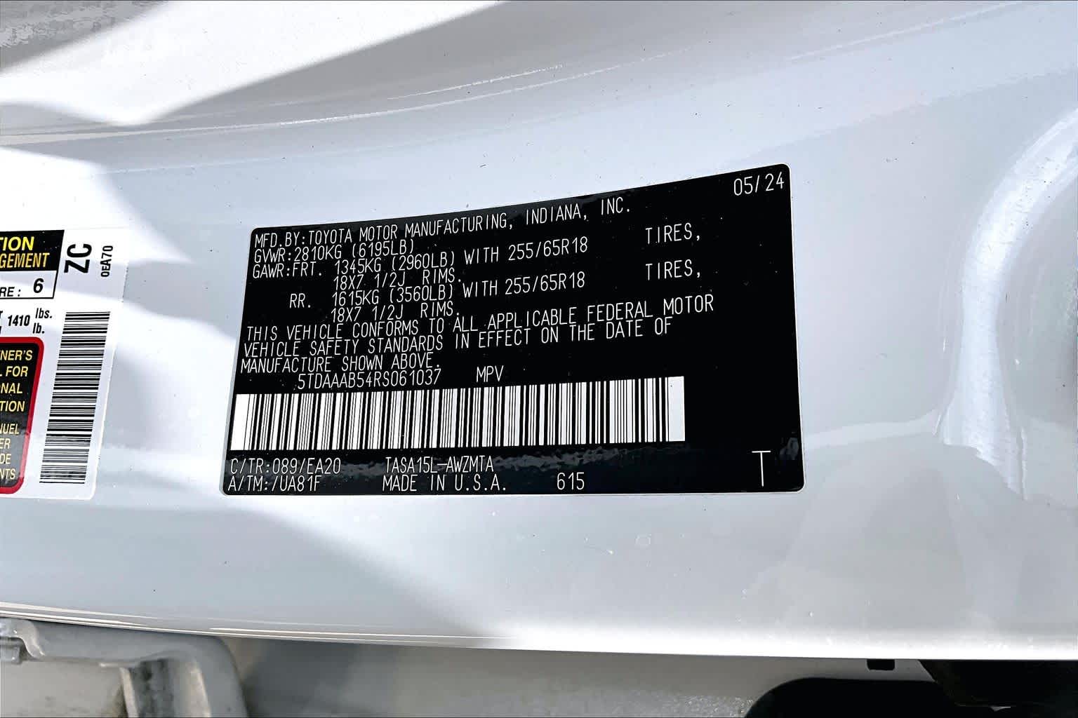 2024 Toyota Grand Highlander XLE Wind Chill Pearl at AutoNation USA Katy