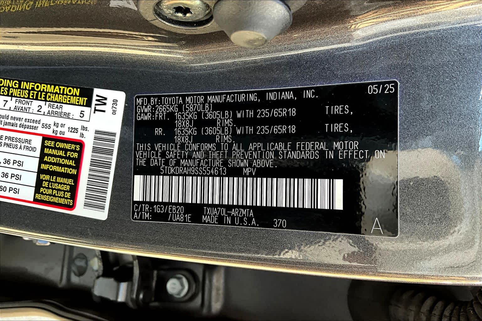 2025 Toyota Highlander XLE Magnetic Gray Metallic at AutoNation Toyota Gulf Fwy