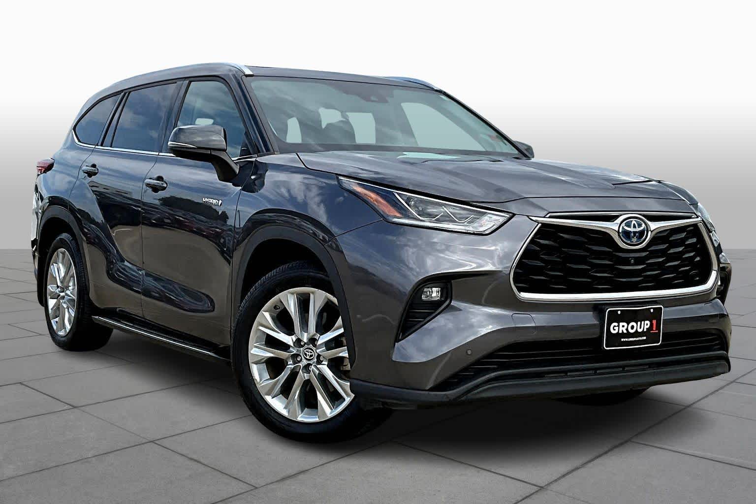 2021 Toyota Highlander Hybrid Limited Magnetic Gray Metallic at Tomball Chrysler Dodge Jeep Ram