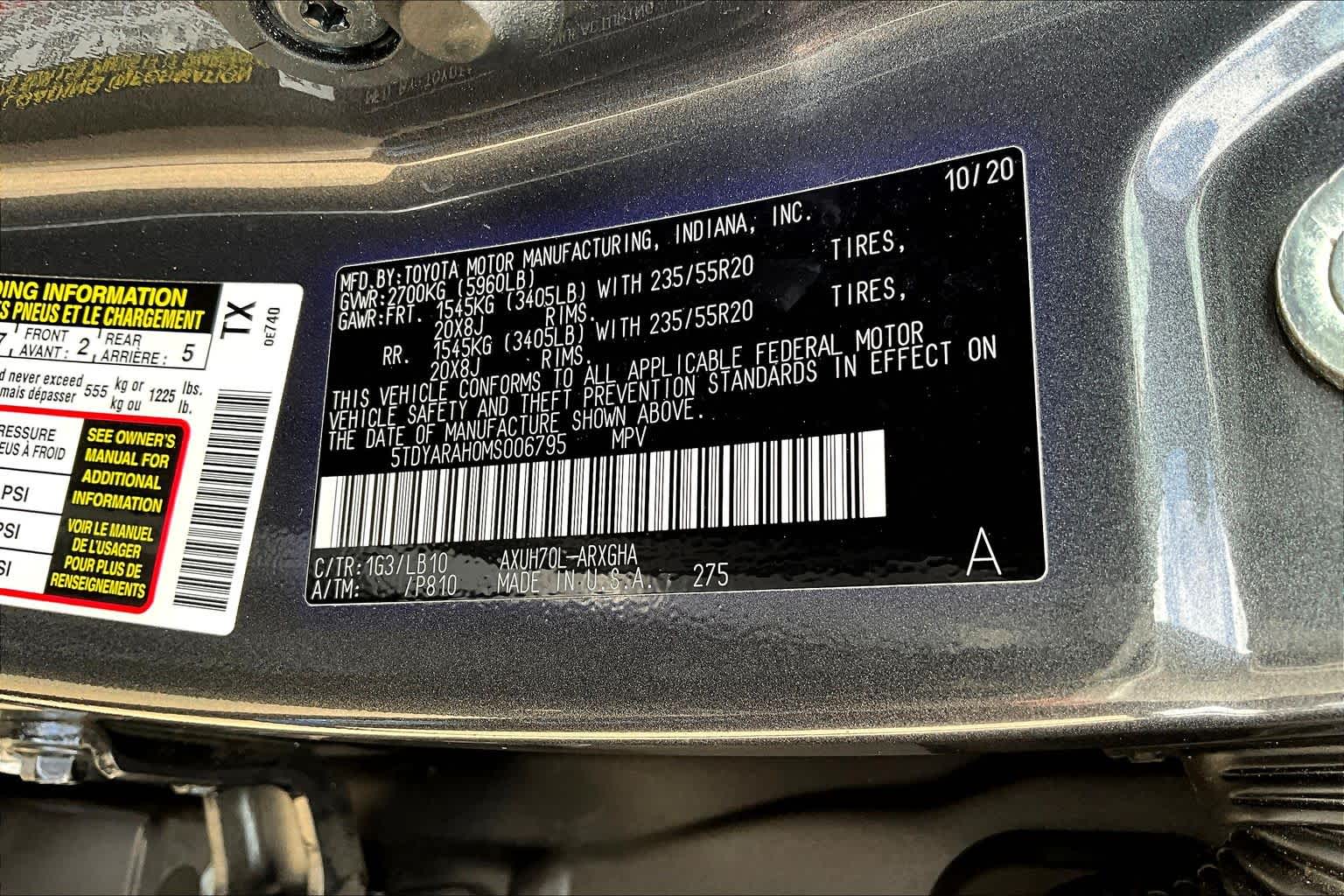 2021 Toyota Highlander Hybrid Limited Magnetic Gray Metallic at Tomball Chrysler Dodge Jeep Ram