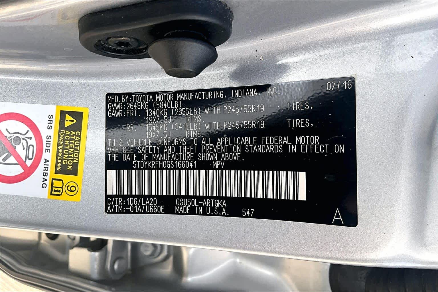 2016 Toyota Highlander Limited Silver Sky Metallic at Texan GMC Buick