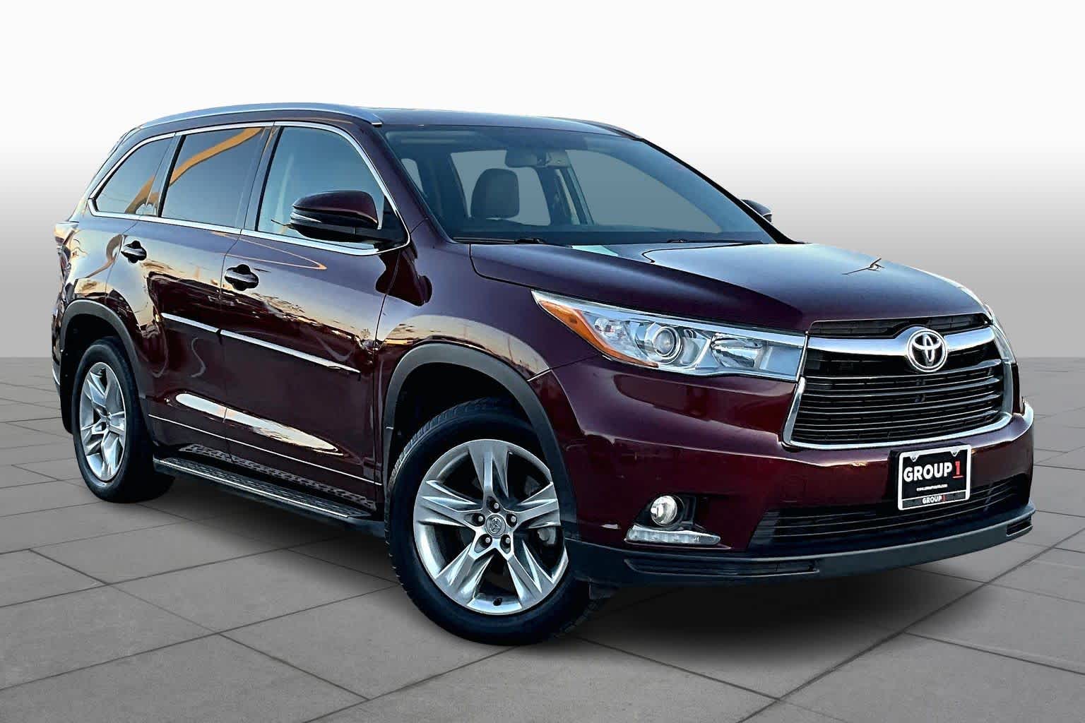 2015 Toyota Highlander Limited Ooh La La Rouge Mica at AutoNation Ford Gulf Fwy