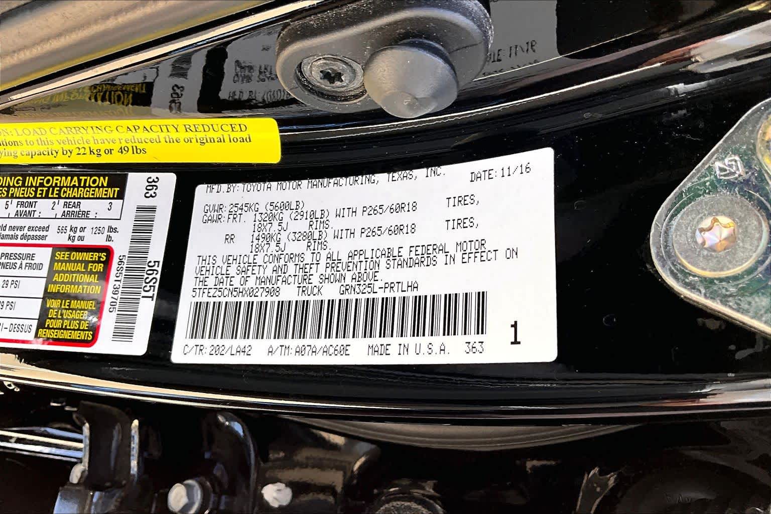 2017 Toyota Tacoma Limited Black at Lexus of Clear Lake