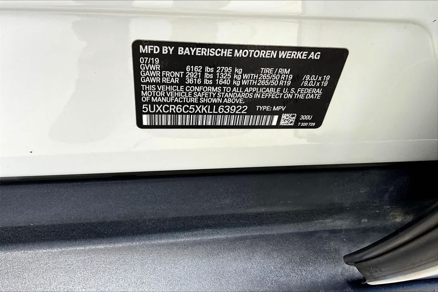 2019 BMW X5 xDrive40i xDrive40i Alpine White at Sterling McCall Nissan