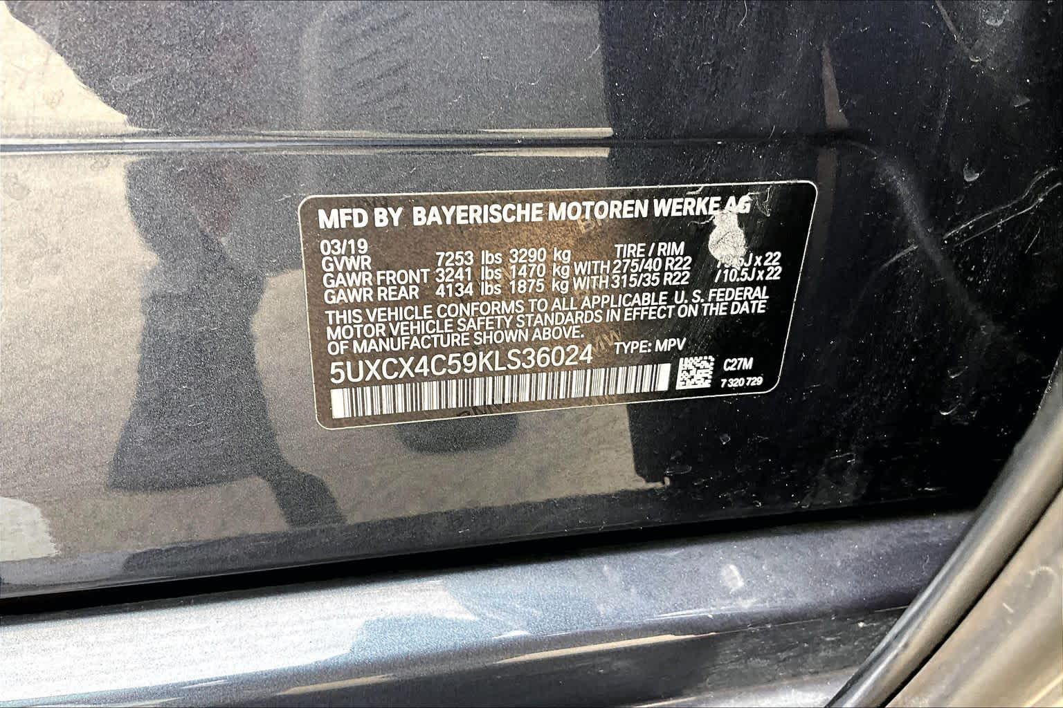 2019 BMW X7 xDrive50i xDrive50i Arctic Gray Metallic at Group 1 Toyota Southwest